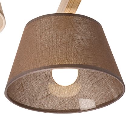 Lámpara de techo empotrada ANTONIO 3xE14/40W/230V roble