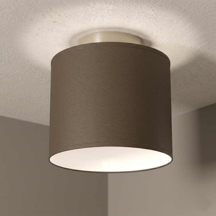 Lámpara de techo ARDEN 1xE27/15W/230V Ø 18 cm marrón