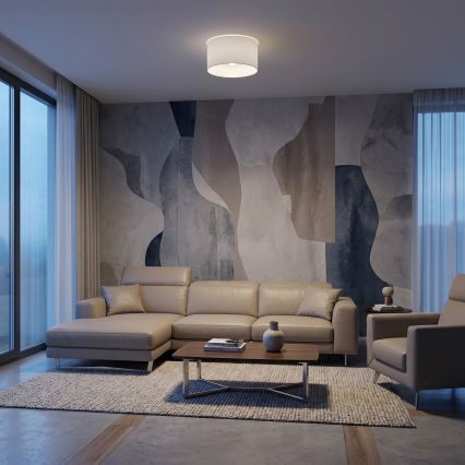 Lámpara de techo ARDEN 1xE27/15W/230V Ø 40 cm blanca