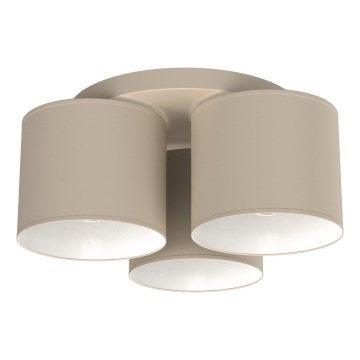 Lámpara de techo ARDEN 3xE27/15W/230V Ø 30 cm beige