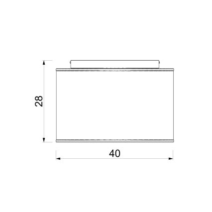 Lámpara de techo ARDEN 3xE27/15W/230V, Ø 40 cm, beige