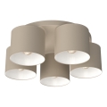 Lámpara de techo ARDEN 5xE27/15W/230V, diámetro 58 cm, beige