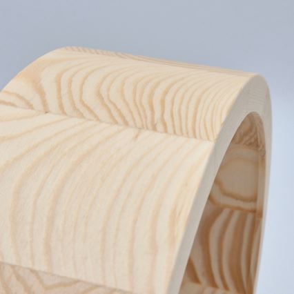 Lámpara de techo para baño NATURAL 3xE27/15W/230V IP54 pino Ø 37 cm