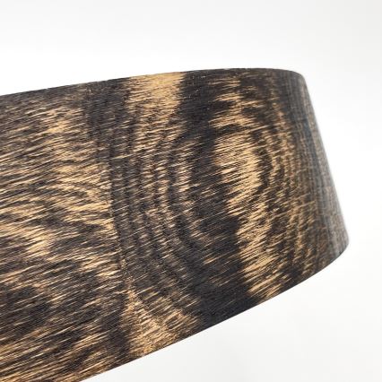 Lámpara de techo para baño OAK SMOKY 2xE27/15W/230V IP54 Ø 27,5 cm roble/marrón