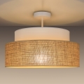 Lámpara de techo BOHO 1xE27/60W/230V diá. 40 cm blanco/beige