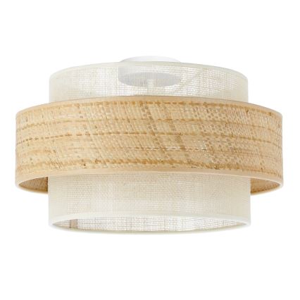 Lámpara de techo BOHO 1xE27/60W/230V diámetro 40 cm yute/crema