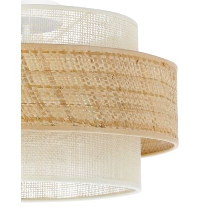 Lámpara de techo BOHO 1xE27/60W/230V diámetro 40 cm yute/crema