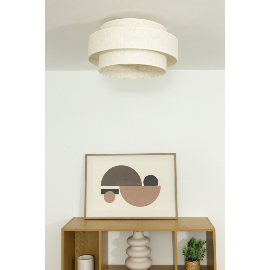 Lámpara de techo BOHO 1xE27/60W/230V Ø 40 cm blanca