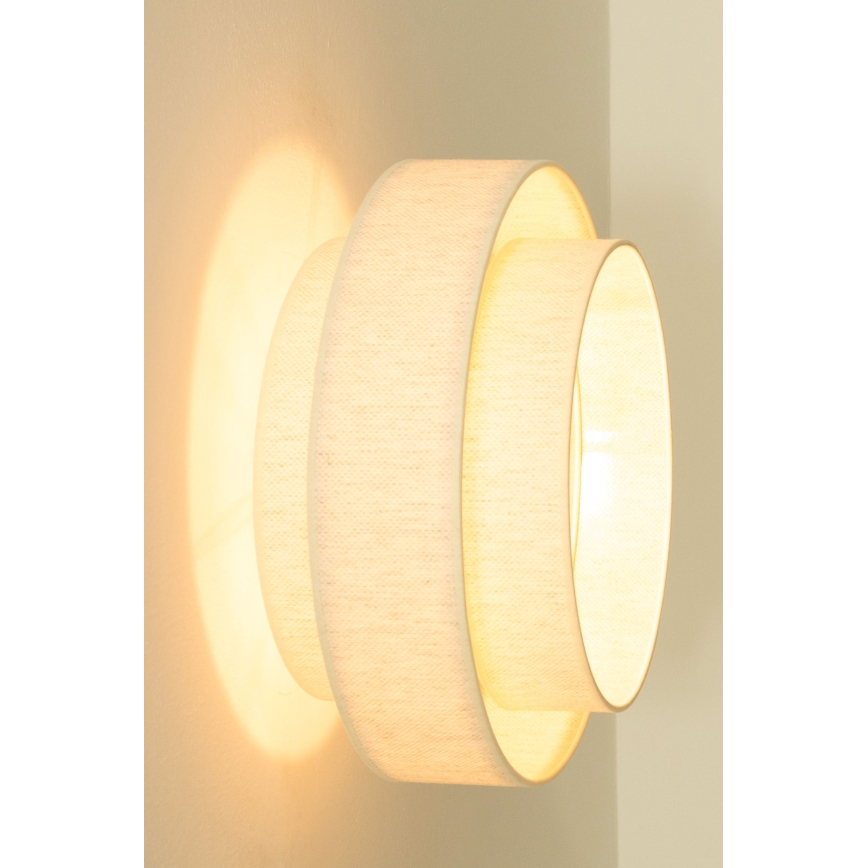 Lámpara de techo BOHO 1xE27/60W/230V Ø 40 cm blanca