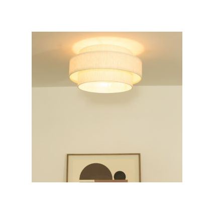 Lámpara de techo BOHO 1xE27/60W/230V Ø 40 cm blanca