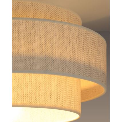 Lámpara de techo BOHO 1xE27/60W/230V Ø 40 cm blanca