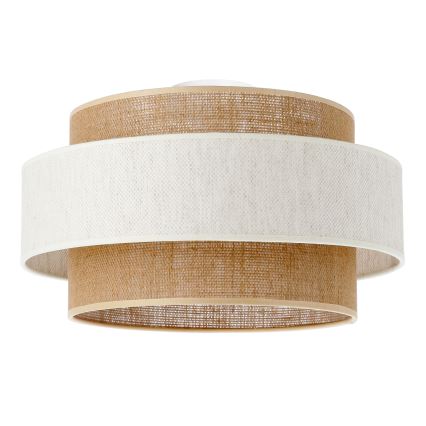 Lámpara de techo BOHO 1xE27/60W/230V Ø 40 cm crema/yute
