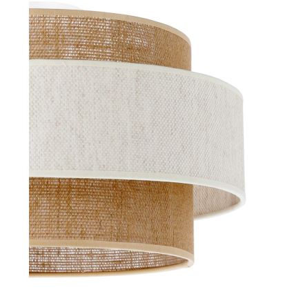 Lámpara de techo BOHO 1xE27/60W/230V Ø 40 cm crema/yute