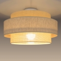 Lámpara de techo BOHO 1xE27/60W/230V Ø 40 cm crema/yute