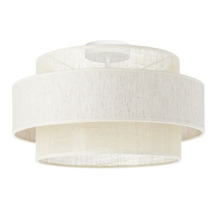 Lámpara de techo BOHO 1xE27/60W/230V Ø 40 cm crema/yute