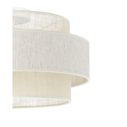 Lámpara de techo BOHO 1xE27/60W/230V Ø 40 cm crema/yute