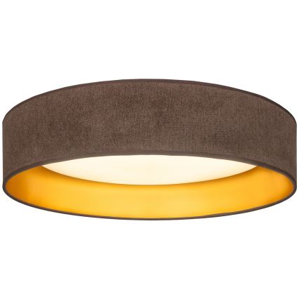 Brilagi - Plafón LED VELVET SIMPLE LED/24W/230V 3000K Ø 45 cm marrón/dorado