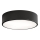 Lámpara de techo CLEO con sensor de movimiento y crepuscular, 2xE27/24W/230V, Ø 30 cm, negra