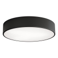 Lámpara de techo CLEO con sensor de movimiento y crepuscular, 3xE27/24W/230V, diámetro 40 cm, negra