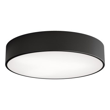 Lámpara de techo CLEO con sensor de movimiento y crepuscular, 3xE27/24W/230V, diámetro 40 cm, negra