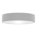 Lámpara de techo CLEO con sensor de movimiento y crepúsculo 3xE27/24W/230V, diámetro 40 cm, gris