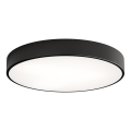 Lámpara de techo CLEO con sensor de movimiento y de crepúsculo 5xE27/24W/230V Ø 60 cm negra