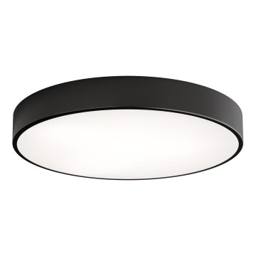 Lámpara de techo CLEO con sensor de movimiento y de crepúsculo 5xE27/24W/230V Ø 60 cm negra