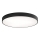 Lámpara de techo CLEO con sensor de movimiento y de crepúsculo 6xE27/24W/230V Ø 80 cm negra