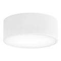 Lámpara de techo CLEO con sensor de movimiento y detector crepuscular 1xE27/40W/230V, de 20 cm de diámetro, blanca