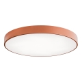Lámpara de techo CLEO con sensor de movimiento y detector crepuscular 6xE27/24W/230V Ø 80 cm acabado en cobre