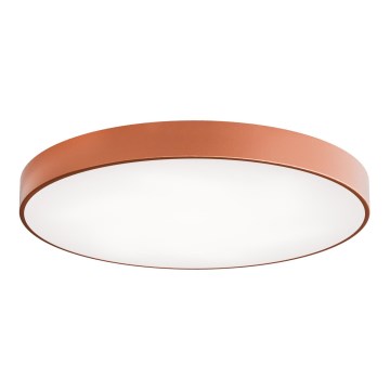 Lámpara de techo CLEO con sensor de movimiento y detector crepuscular 6xE27/24W/230V Ø 80 cm acabado en cobre