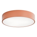 Lámpara de techo CLEO con sensor de movimiento y sensor crepuscular 3xE27/24W/230V, diámetro 40 cm, acabado en cobre