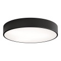 Lámpara de techo CLEO con sensor de movimiento y sensor crepuscular, 4xE27/24W/230V, diámetro 50 cm, negra