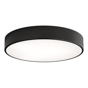 Lámpara de techo CLEO con sensor de movimiento y sensor crepuscular, 4xE27/24W/230V, diámetro 50 cm, negra