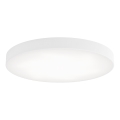 Lámpara de techo CLEO con sensor de movimiento y sensor crepuscular 6xE27/24W/230V diámetro 80 cm blanca