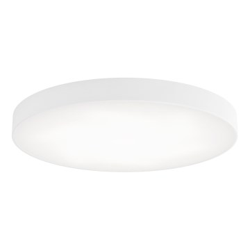 Lámpara de techo CLEO con sensor de movimiento y sensor crepuscular 6xE27/24W/230V diámetro 80 cm blanca