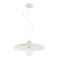 Lámpara de techo colgante con cable ETERI 1xE27/15W/230V color menta