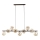 Lámpara de techo con cable LAVA 9xG9/8W/230V bronce/beige ahumado