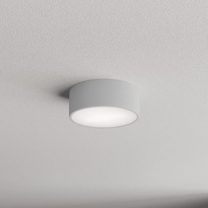 Lámpara de techo CLEO con sensor de movimiento y crepúsculo 1xE27/40W/230V Ø 20 cm, gris