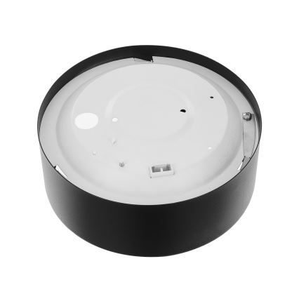 Lámpara de techo CLEO con sensor de movimiento y sensor crepuscular 1xE27/40W/230V Ø 20 cm negra