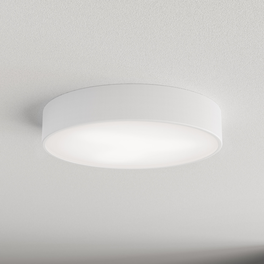 Lámpara de techo CLEO con sensor de movimiento y sensor crepuscular 3xE27/24W/230V Ø 40 cm blanca