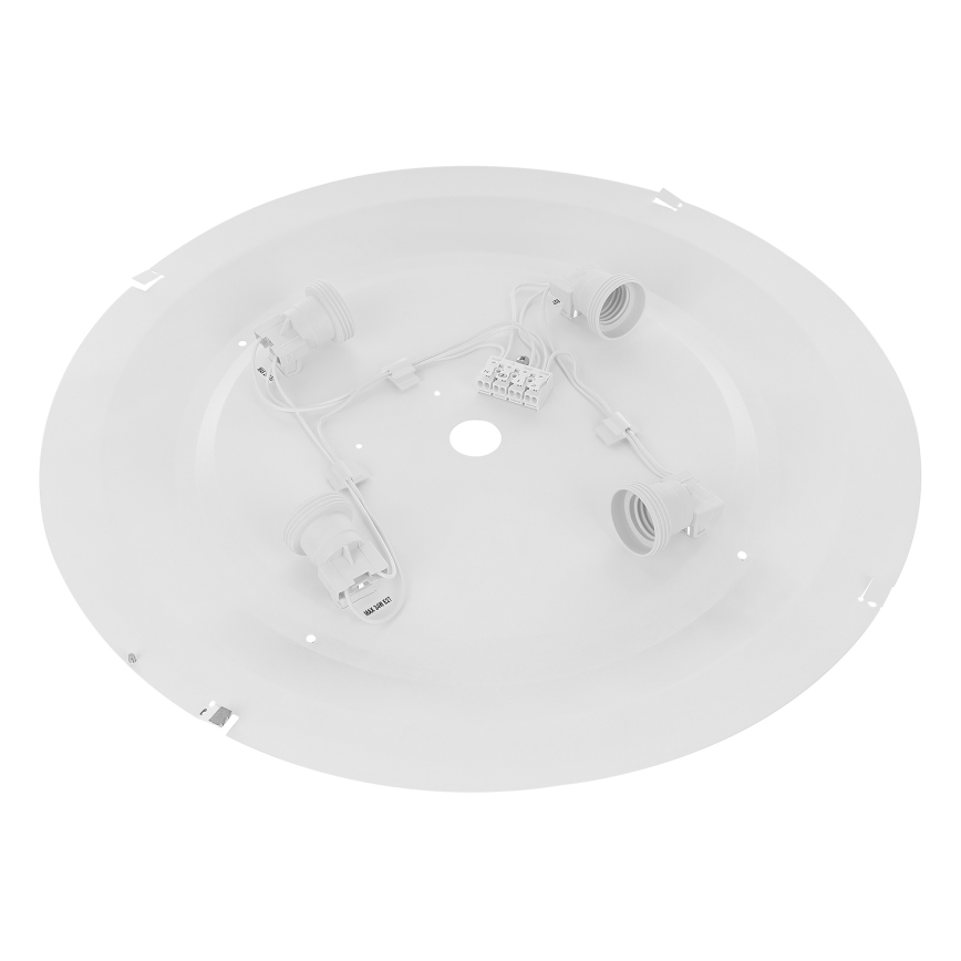 Lámpara de techo CLEO con sensor de movimiento y crepuscular, 4xE27/24W/230V, diámetro 50 cm, acabado cobre