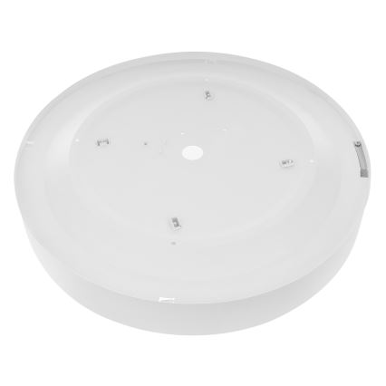 Lámpara de techo con sensor de movimiento y de crepúsculo CLEO 4xE27/24W/230V Ø 50 cm blanca
