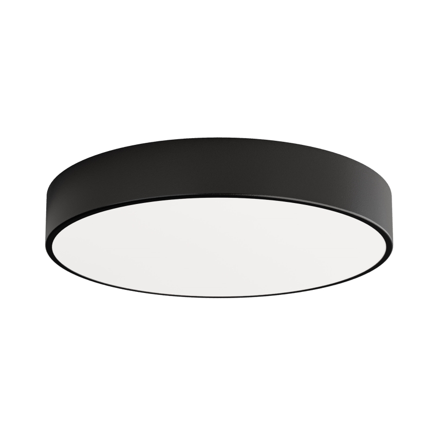 Lámpara de techo CLEO con sensor de movimiento y sensor crepuscular, 4xE27/24W/230V, diámetro 50 cm, negra