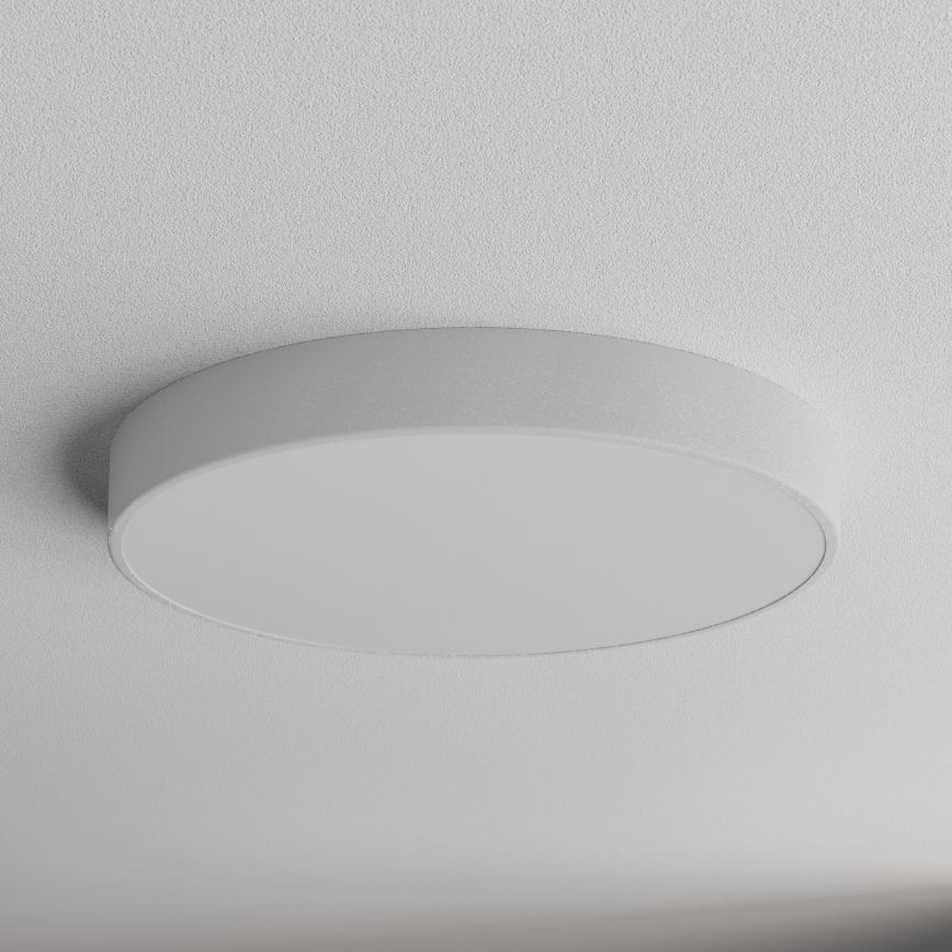 Lámpara de techo CLEO 5xE27/24W/230V Ø 60 cm con sensor de movimiento y de crepúsculo, gris