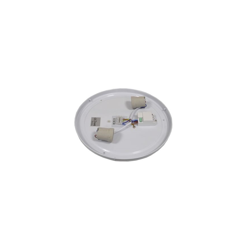 Lámpara de techo con sensor WILTON, 2xE27/60W/230V, Ø 33 cm, negra