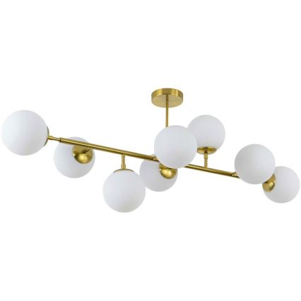 Lámpara de techo con varilla DORADO 8xE14/40W/230V, dorada