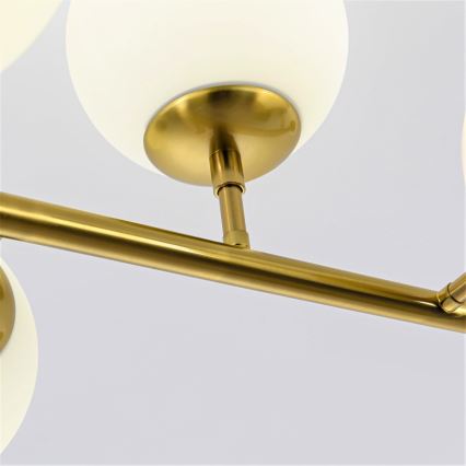 Lámpara de techo con varilla DORADO 8xE14/40W/230V, dorada