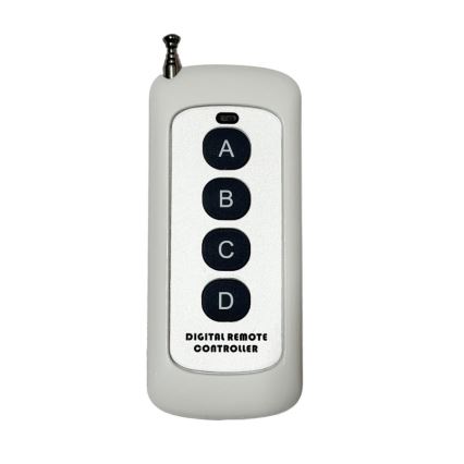 Lámpara de techo de cristal LED SAMOA, 30 W, 230 V, Ø 40 cm, cromo brillante, con mando a distancia