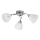 Lámpara de techo de montaje en superficie CLARA 3xE27/15W/230V cromado brillante